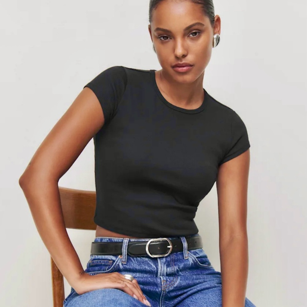 Reformation | Muse Tee | Black & White | Size M
